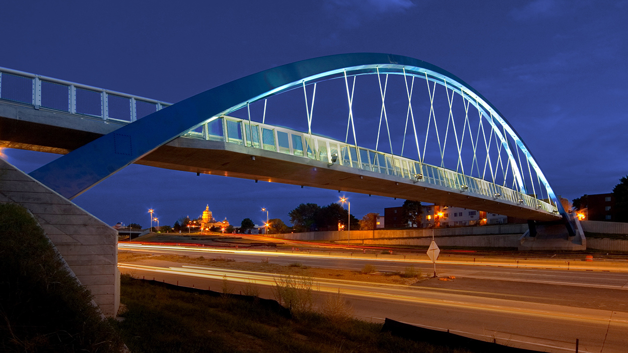 I-235 Pedestrian Bridges - Des Moines IA A