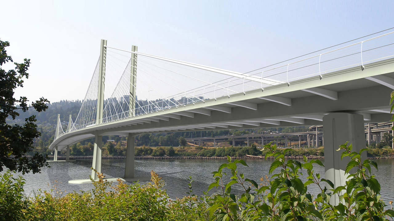 Willamette River Transit Bridge - Portland OR E