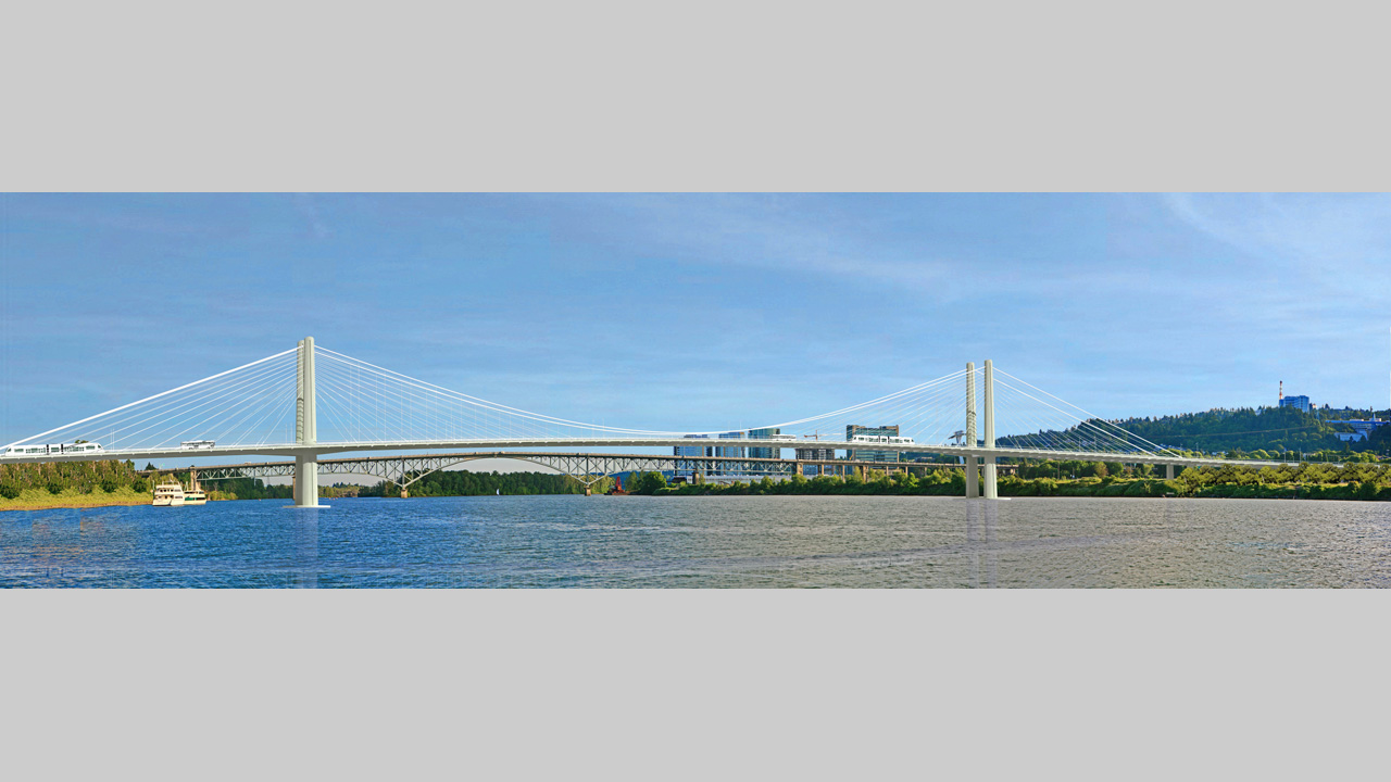 Willamette River Transit Bridge - Portland OR G