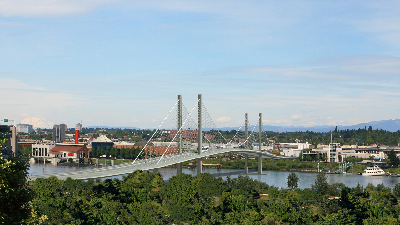 Willamette River Transit Bridge - Portland OR I