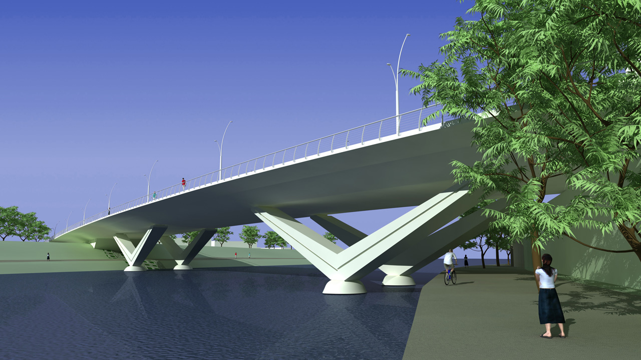 Trinity River Vision Bridges - Fort Worth TX A