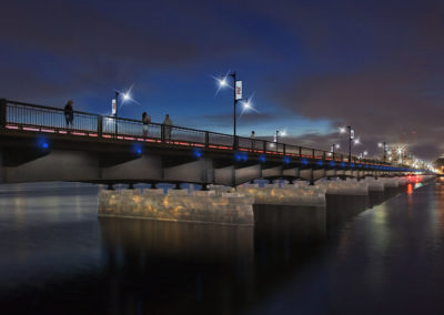 Harvard Bridge Architectural Lighting Design – Boston, MA